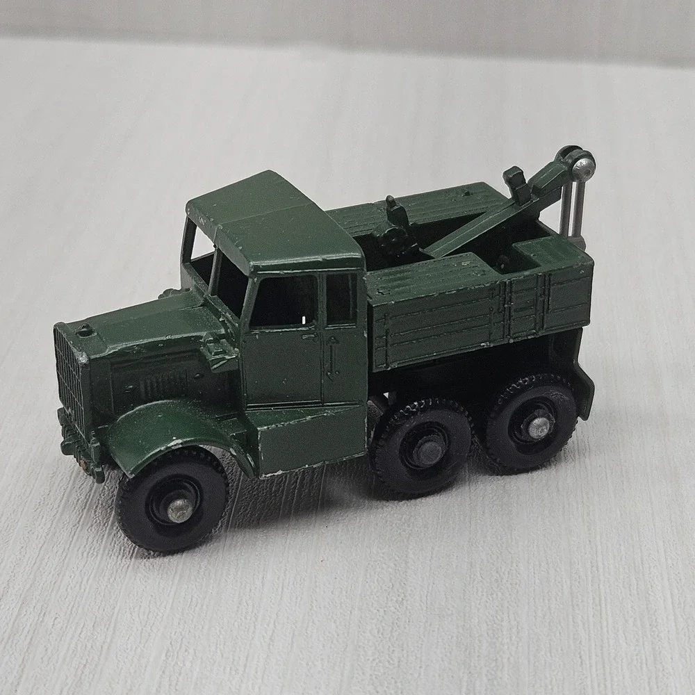 Matchbox No 64 Scammell Breakdown Truck Lesney England Military Green Vintage
